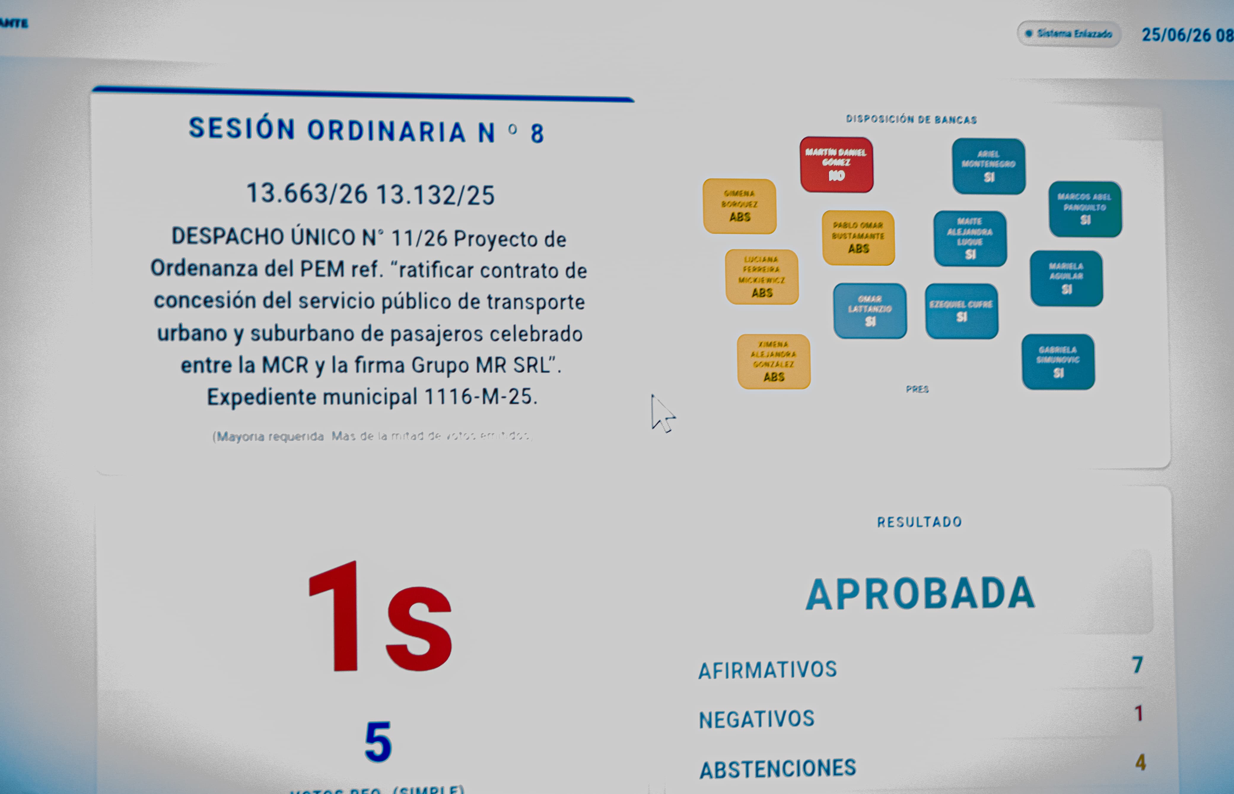 Se ratificó el Contrato del Transporte Público